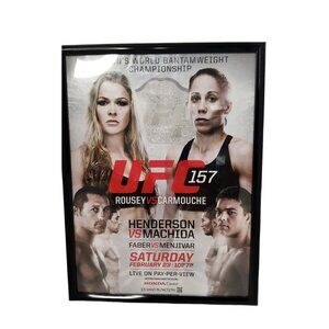 UFC 157 rousey vs carmouche and henderson vs machida Poster Unsigned